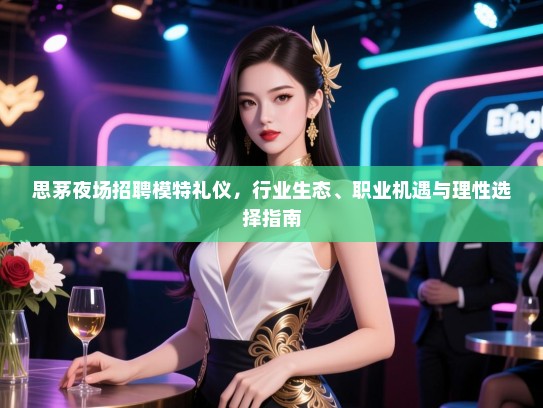 思茅夜场招聘模特礼仪，行业生态、职业机遇与理性选择指南