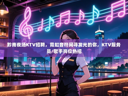 黔南夜场KTV招聘，霓虹音符间寻发光的你，KTV服务员/歌手岗位热招